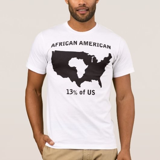 アフリカ系アメリカ人 Tシャツ (正面)