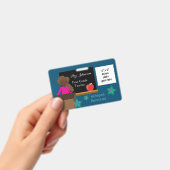 アフリカ系アメリカ人k-12先生青い写真IDバッジ バッジ (手持ち)