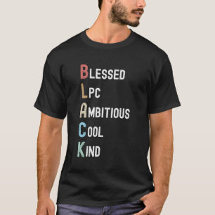 アフリカ系アメリカ人Lpcセラピストブラック頭字語 Tシャツ