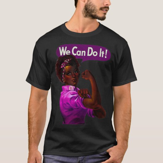 アフリカ系アメリカ人Rosie the Riveter Black History_ Tシャツ (正面)