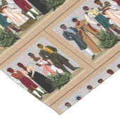 アフリカ系アメリカ伝統 ショートテーブルランナー (コーナー)