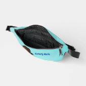 アフリカ系アメリカ体操ガールカワイイカスタム ファニーパック (見開き)