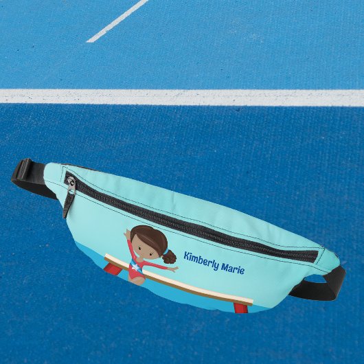 アフリカ系アメリカ体操ガールカワイイカスタム ファニーパック