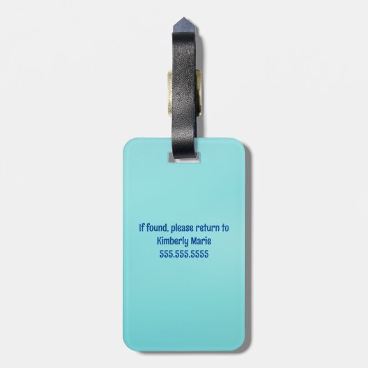 アフリカ系アメリカ体操ガールカワイイカスタム ラゲッジタグ (裏面縦)