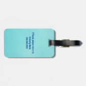 アフリカ系アメリカ体操ガールカワイイカスタム ラゲッジタグ (裏面横)