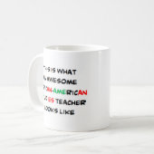 アフリカ系アメリカ勉強先生素晴らし、 コーヒーマグカップ (正面左)