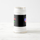 アフリカ系アメリカ合衆国カントリー伝統ビアスタイン ビールジョッキ (中央)