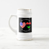 アフリカ系アメリカ合衆国カントリー伝統ビアスタイン ビールジョッキ (左)