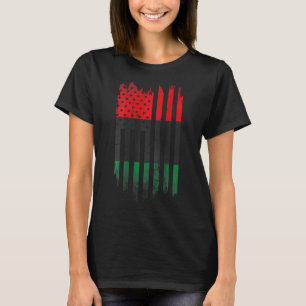 アフリカ系アメリカ国旗1865黒人歴史プライド Tシャツ