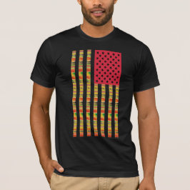 アフリカ系アメリカ国旗Tシャツ Tシャツ