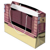 アフリカ系アメリカ女性のカーボーイ ラージペーパーバッグ (裏面アングル)