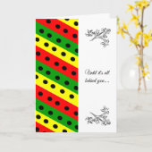 アフリカ系アメリカ悔やみや弔慰 カード (黄色い花)