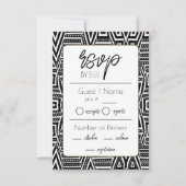 アフリカ系アメリカ結婚人 出欠カード (正面)