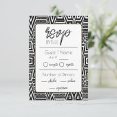 アフリカ系アメリカ結婚人 出欠カード (スタンド正面)