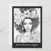 アフリカ系アメリカ美しい | 独自のポストカードに色を付ける (正面)