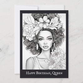 アフリカ系アメリカ美しい | 独自のポストカードに色を付ける