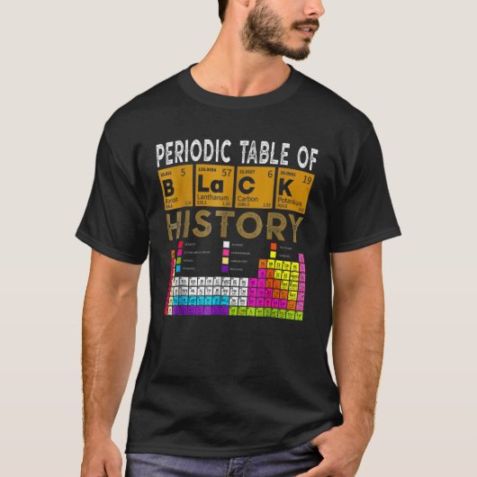 アフリカ系アメリカ黒人歴史周期表2 Tシャツ (正面)