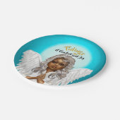 アフリカ系ア祈メリカ人の天使 ペーパープレート (アングル)