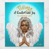 アフリカ系ア祈メリカ人の天使 ワインラベル (シングルラベル)