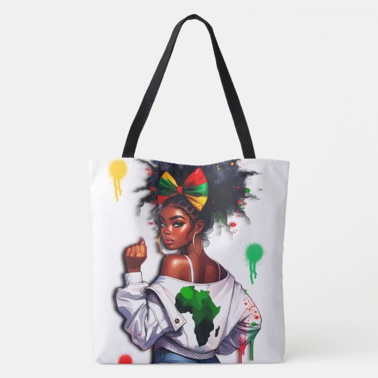 アフリカ系ア10代のメリカ人祝の伝統 トートバッグ (裏面)