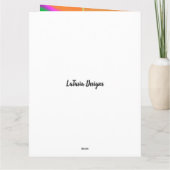 アフリカ系エレガントアメリカ人のいとこおふくろの日 カード (裏面)