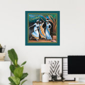 アフリカ系ヘブライ人踊りとJoy Canvas Print ポスター (ホームオフィス)