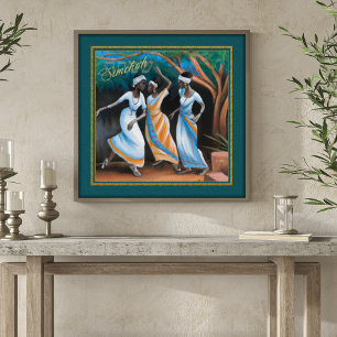 アフリカ系ヘブライ人踊りとJoy Canvas Print ポスター
