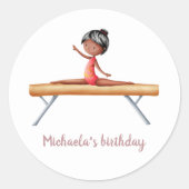 アフリカ系米国体操バランスビーム ラウンドシール (正面)