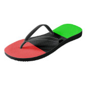 アフリカ系米国国旗 ビーチサンダル (アングル)