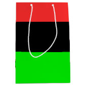 アフリカ系米国国旗 ミディアムペーパーバッグ (正面)