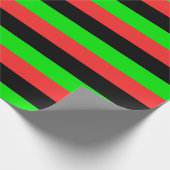 アフリカ系米国国旗 ラッピングペーパー (角)