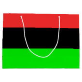 アフリカ系米国国旗 ラージペーパーバッグ (裏面)