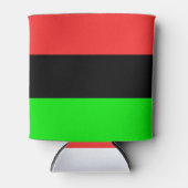 アフリカ系米国国旗 缶クーラー (正面)