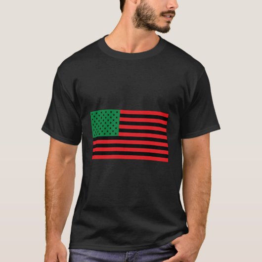 アフリカ系米国国旗 Tシャツ (正面)