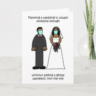 アフリカ系結婚アメリカ人ストレスCovid 19 カード