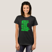 アフリカ系10代のアメリカ人少女Worthy & Self Est Tシャツ (正面フル)