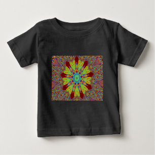 アフリカ系 アジア系 ヨーロッパ系 民族パターン ベビーTシャツ