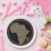 アフリカ紙プレート ペーパープレート (パーティー)