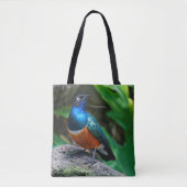 アフリカ素晴らしの素晴らしいスターリングの鳴き鳥 トートバッグ (正面)