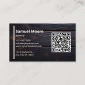 アフリカ素朴の黒木の建具 名刺 (正面)