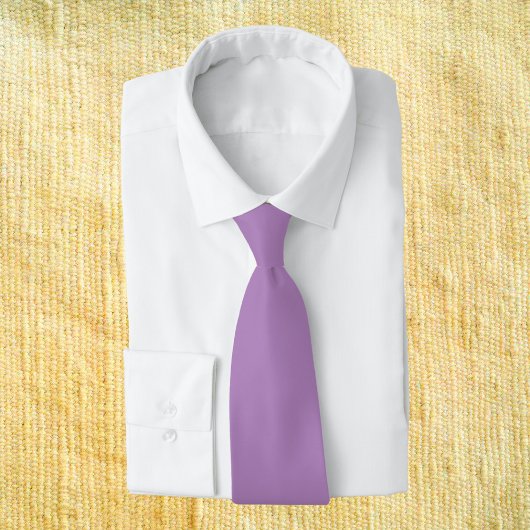 アフリカ紫無地の色 ネクタイ