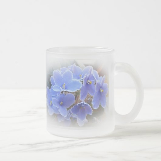 アフリカ紫 フロストグラスマグカップ (右)