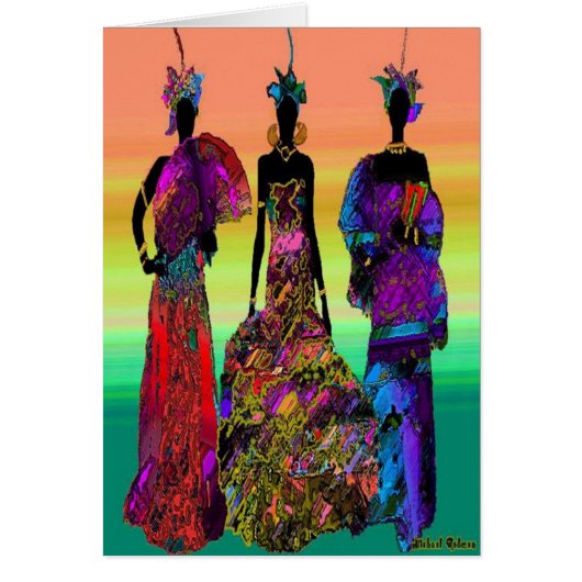 アフリカ結婚の (正面)