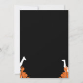 アフリカ結婚式招待状 招待状 (裏面)