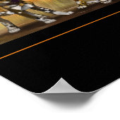 アフリカ絵を描の子犬 ポスター (角)