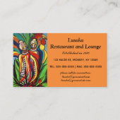 アフリカ絵画の名刺 名刺 (正面)