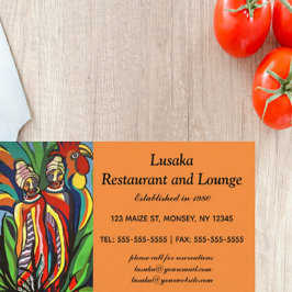 アフリカ絵画の名刺 名刺