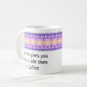 アフリカ縁ど金ゴールド紫のパーソナライズされたマグカップ コーヒーマグカップ (正面左)