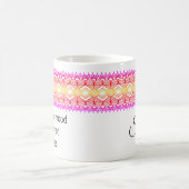 アフリカ縁ど金ゴールド赤ピンクのパーソナライズされたマグカップ コーヒーマグカップ (中央)