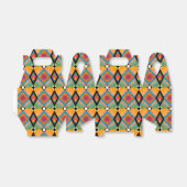 アフリカ繊維プリントお祝いゲーブルパーティー フェイバーボックス (折り畳みなし)